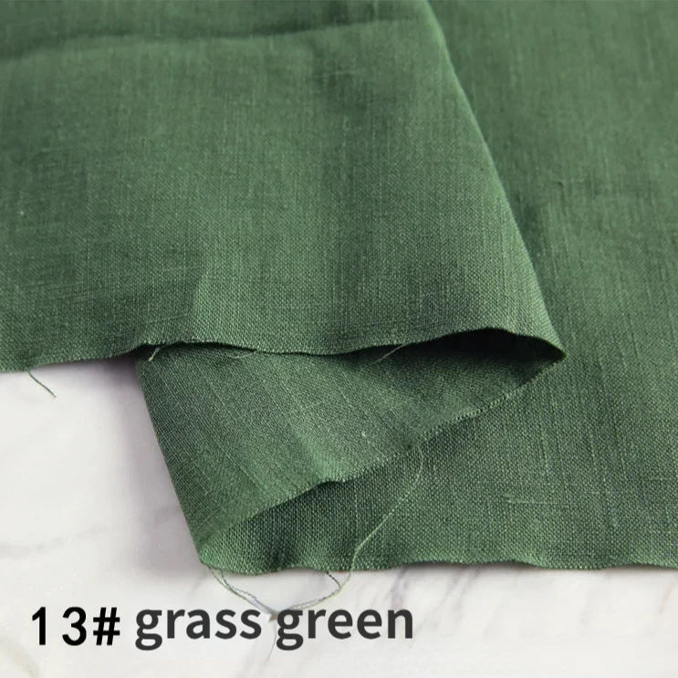 22 Colors / Alim Solid 100% Linen Fabric