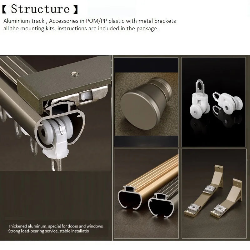 Velos Glide Curtain Drapery Rod Set