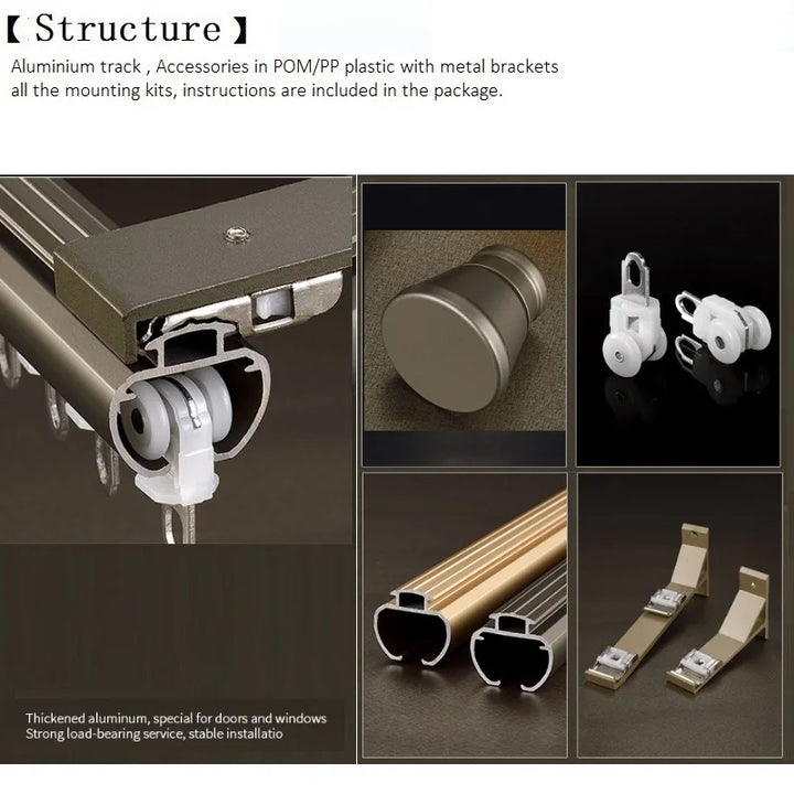 Velos Glide Curtain Drapery Rod Set