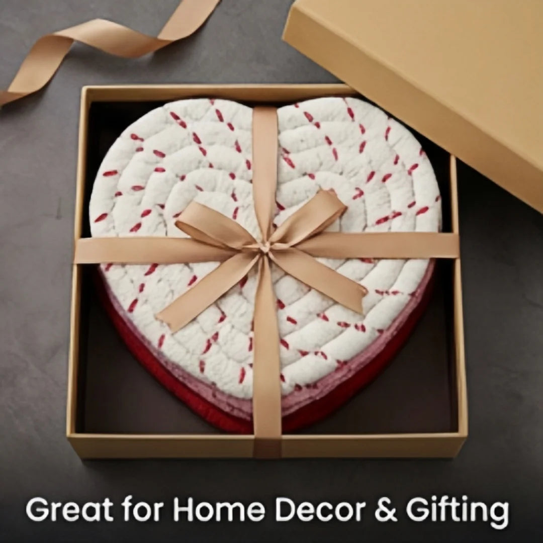 Heart Shaped Coasters Set - 4 PC