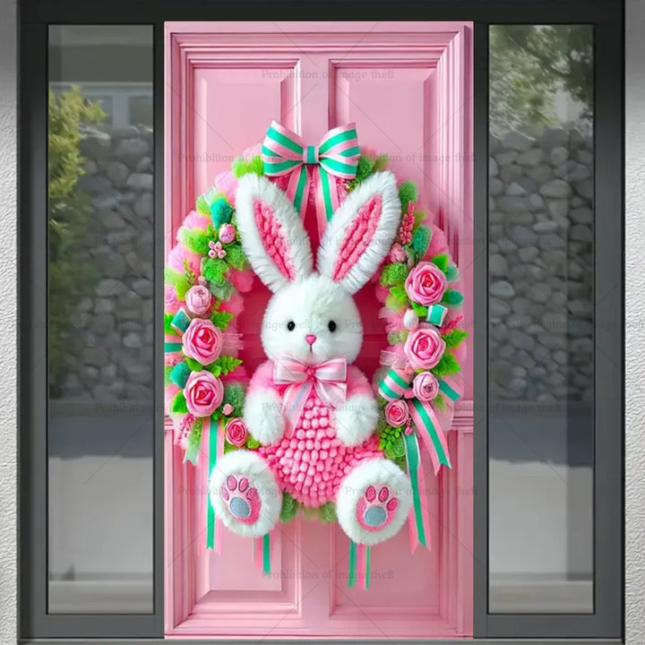 Spring Happy Easter Door Wreath