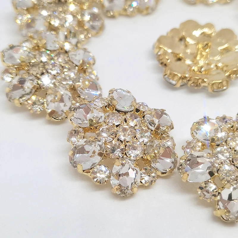 6 PC / Bradline Rhinestone Buttons – Classic Modern Fabrics