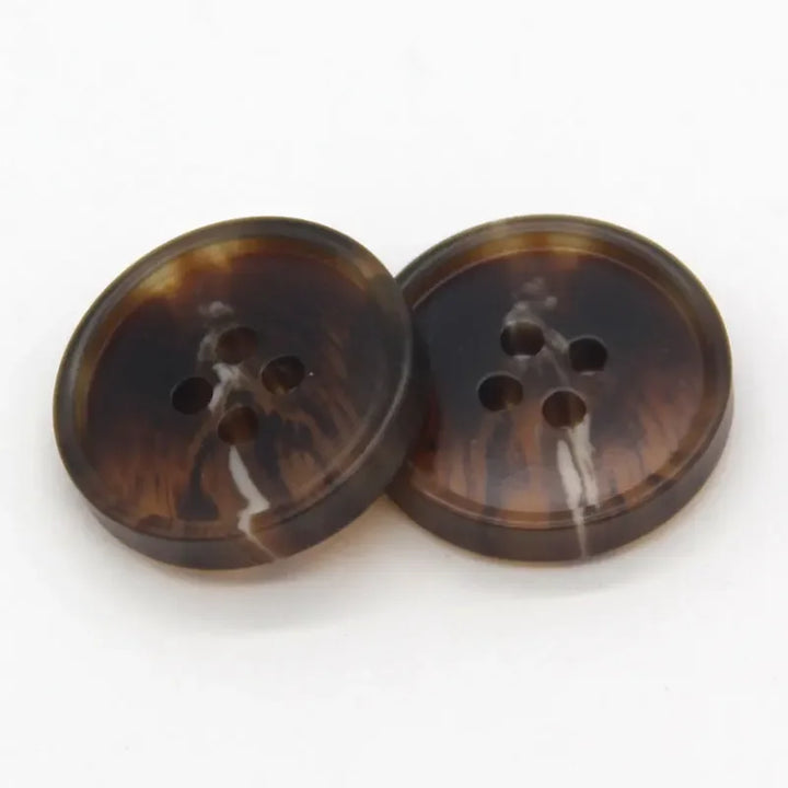 Manein 15/20mm Retro Men Suit Horn Resin Button - 20 PC