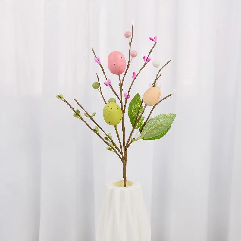 Artificial Easter Painted Eggs Flower Bouquet