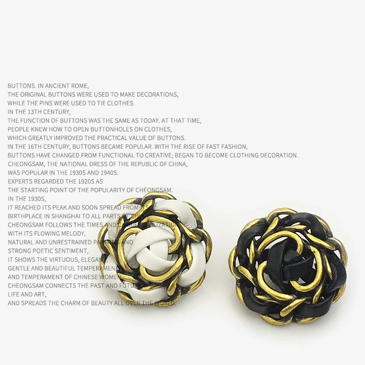 6 PC / Caois Metal Buttons