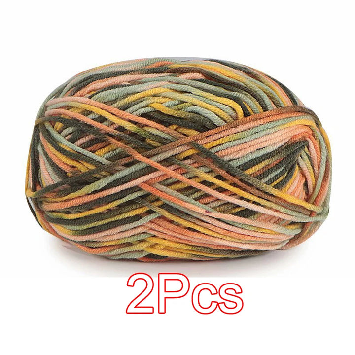 2PC / Tie-dye Crochet Yarn