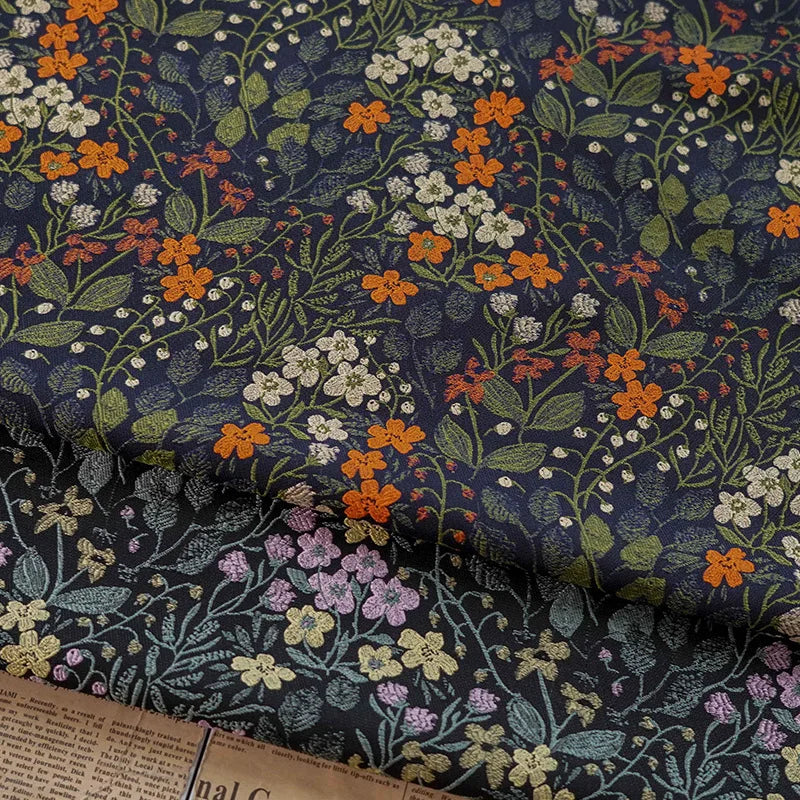 Relay Contrasting Floral Yarn Dyed Jacquard Fabric