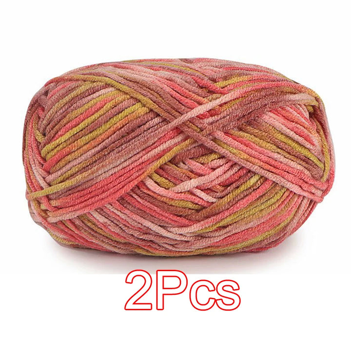 2PC / Tie-dye Crochet Yarn