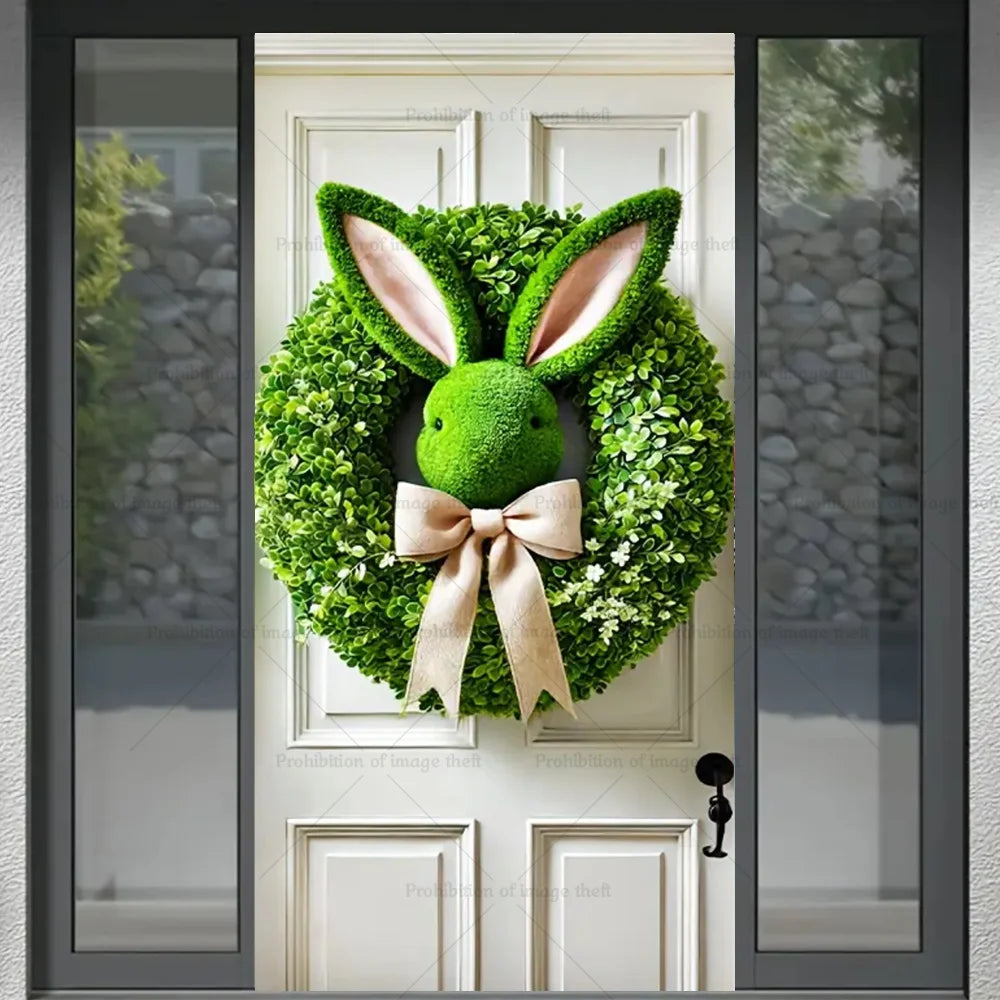 Spring Happy Easter Door Wreath