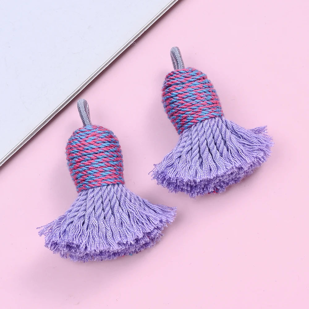 2 PC Nivelle Multicolor Tassel