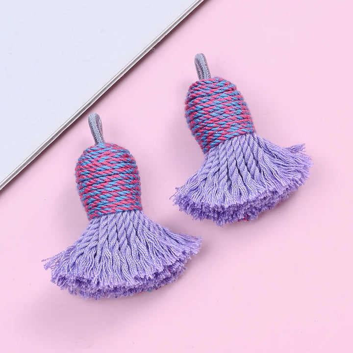 2 PC Nivelle Multicolor Tassel