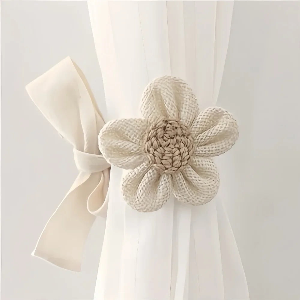 Ravelle Floral Elastic Band Curtain Tieback