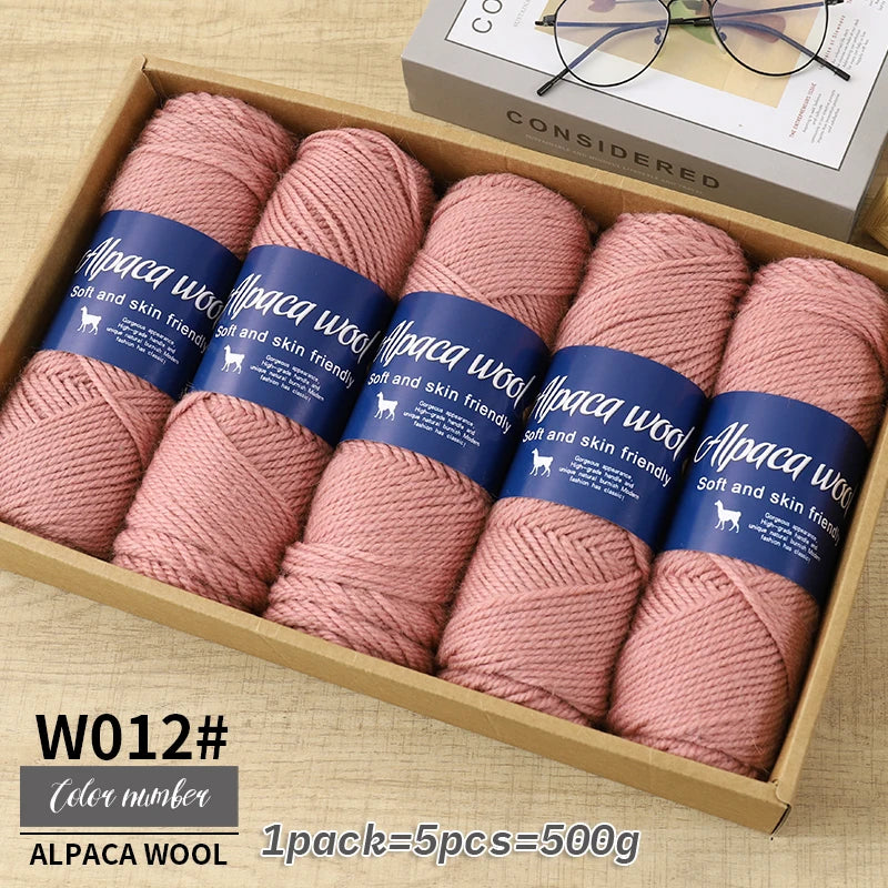 5 PC / Alpaca Blended Wool Yarn