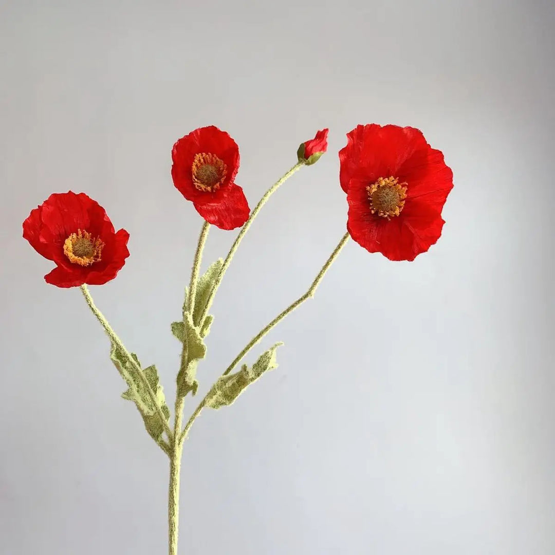 Fake Poppies Flowers