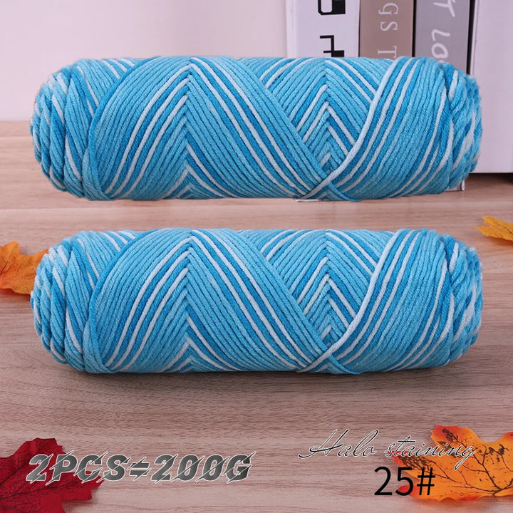 2 PC / Multicolor Acrylic Sweater Yarn