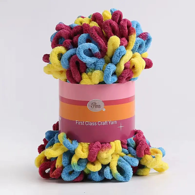 100% Polyester Finger Loops Crochet Yarn