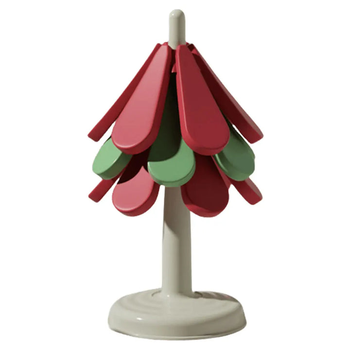 1/3Pcs Tree Shaped Trivet Stackable Christmas Themed Multi-Function Coaster