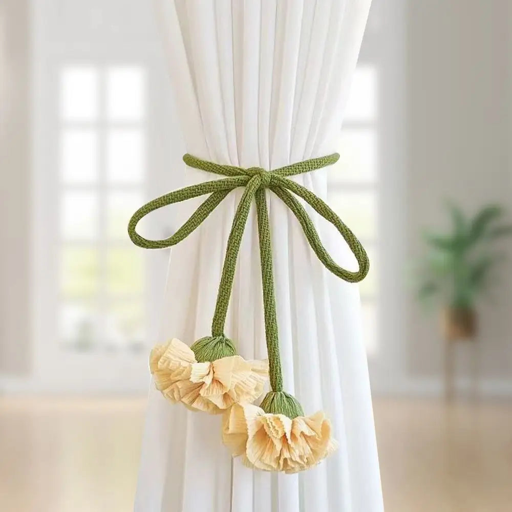 Ravelle Floral Elastic Band Curtain Tieback