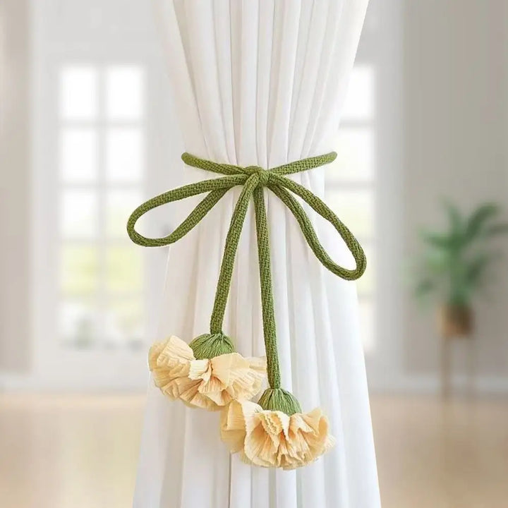 Ravelle Floral Elastic Band Curtain Tieback