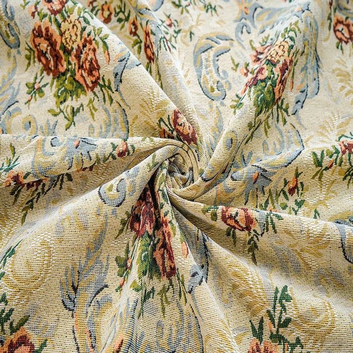 Choori Vintage Floral Woven Chenille Fabric
