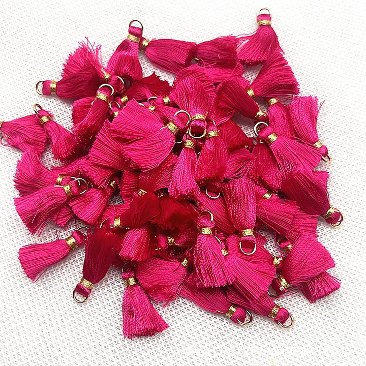 50 PC Mireau 20mm Mini Metal Hanging Ring Tassel