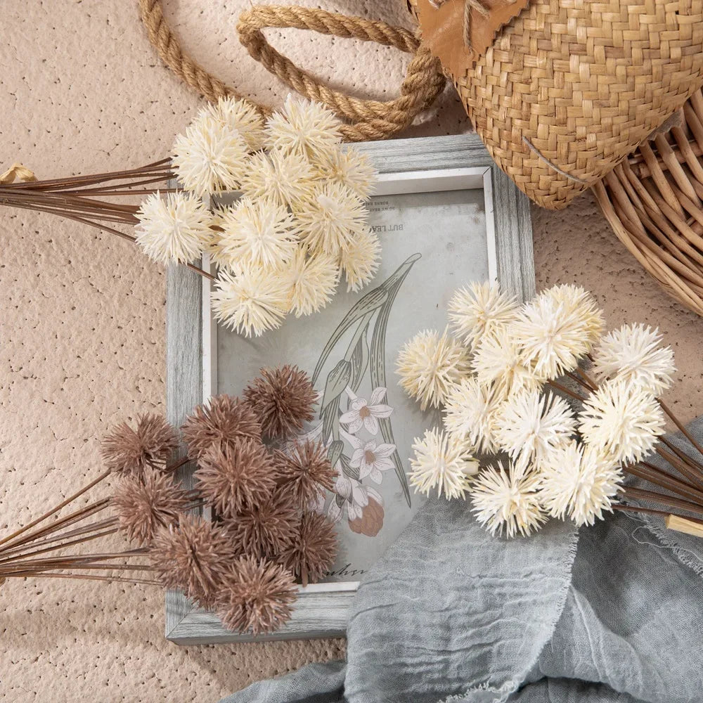 Svea 12pc Artificial Small Thorn Ball Bouquet