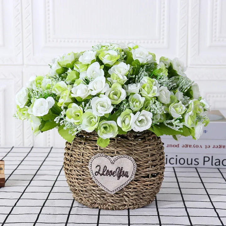 Zora 7 Fork Spring Color 21 Head Diamond Artificial Rose Flower
