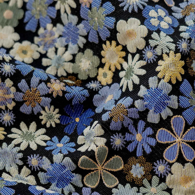 Melissimo Vintage Small Floral Yarn Dyed Jacquard Fabric