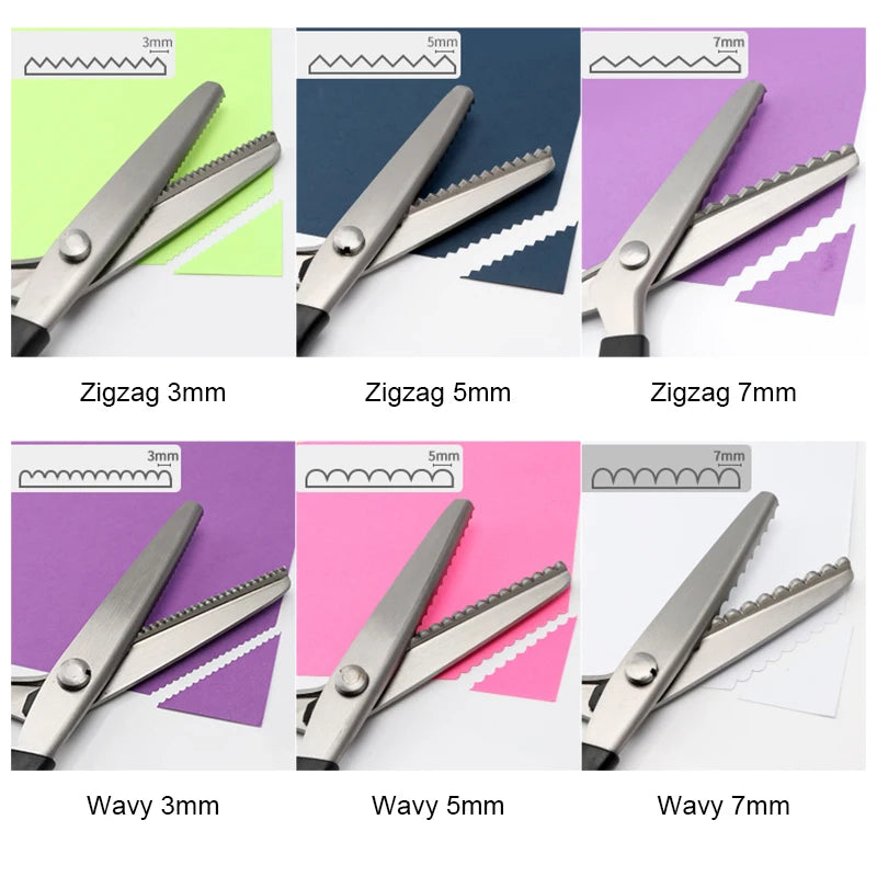 Triangle Pattern Scissors Zigzag and Wavy Sewing Scissors – Classic Modern Fabrics