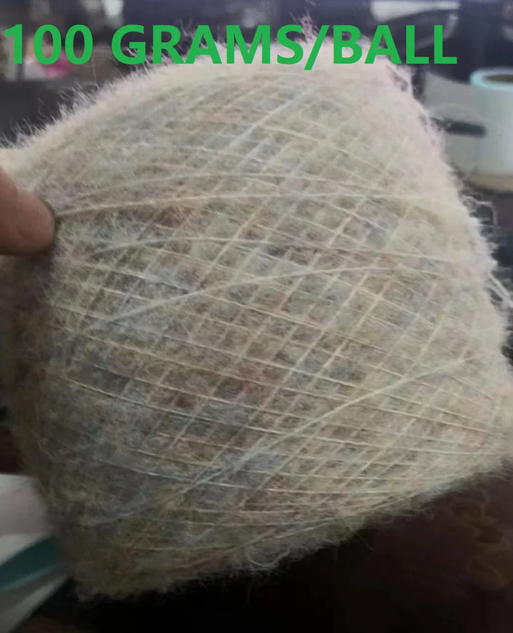 250g Ball Rainbow Faux Mohair Yarn