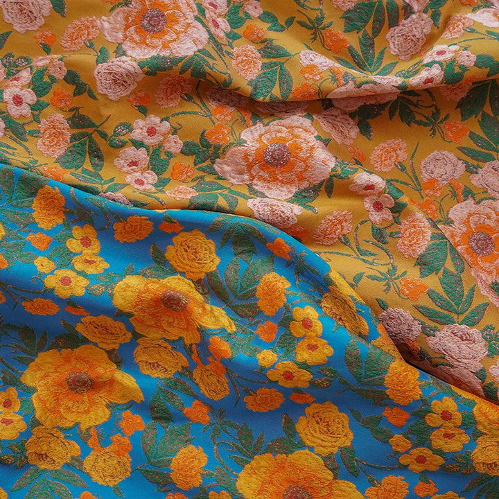 Oskjlo Floral Woven Jacquard Fabric