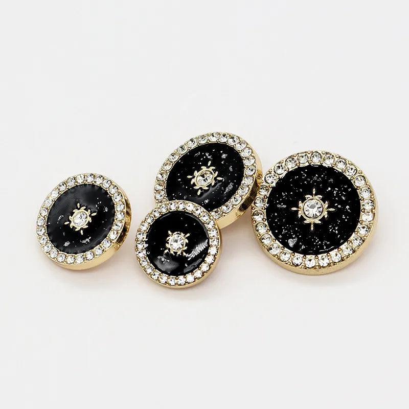 6 PC / Mexils Rhinestone Buttons