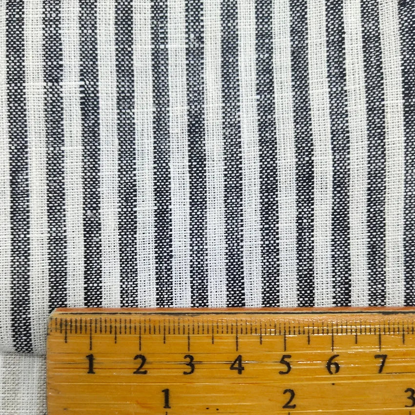 4 Colors/ Naif Stripes 100% Linen Fabric