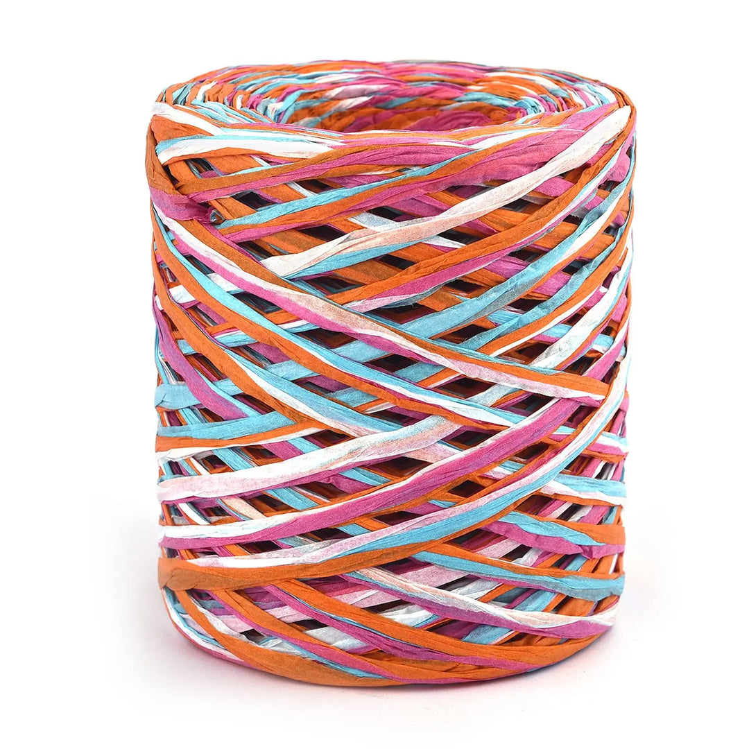 100 Meter / Natural Raffia Straw Yarn