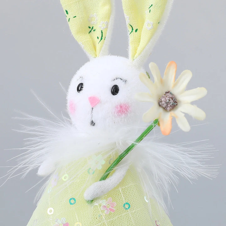 Easter Standing Flower Bunny Fairy Angels