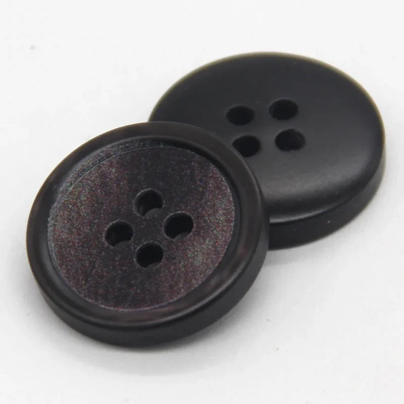 Manein 15/20mm Retro Men Suit Horn Resin Button - 20 PC