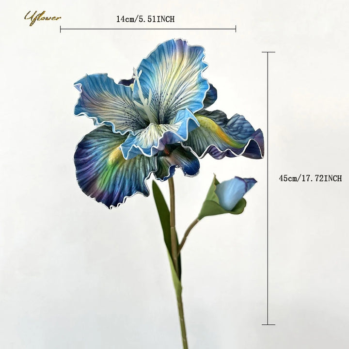 17" Faux Iris Flower Bundle
