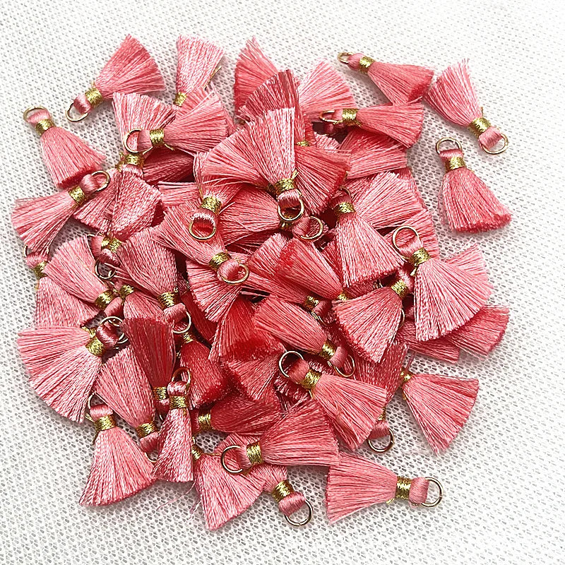 50 PC Mireau 20mm Mini Metal Hanging Ring Tassel