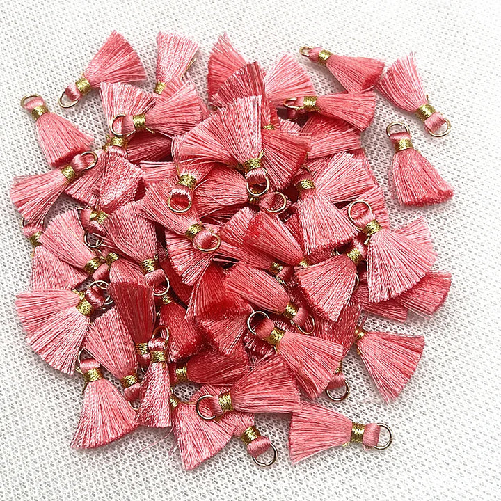 50 PC Mireau 20mm Mini Metal Hanging Ring Tassel