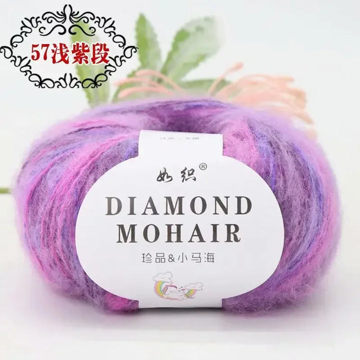 25g Mohair Wool Blended Yarn