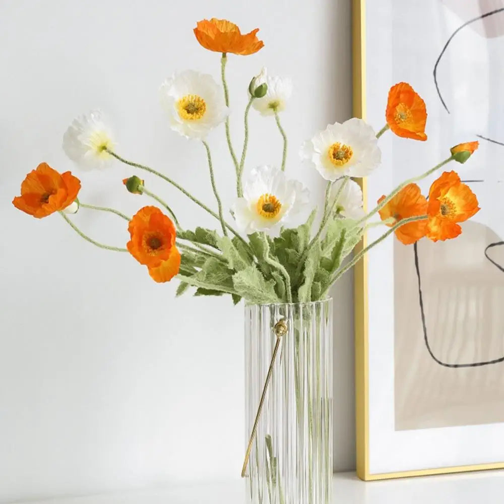 Fake Poppies Flowers