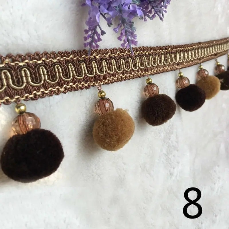 Spring Pompom Tassel Fringe Trim