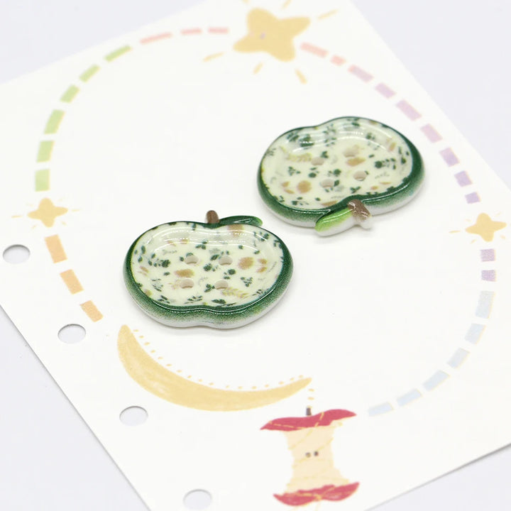 Totson 25mm Cute Fruit Shape Plastic Button - 10 PC