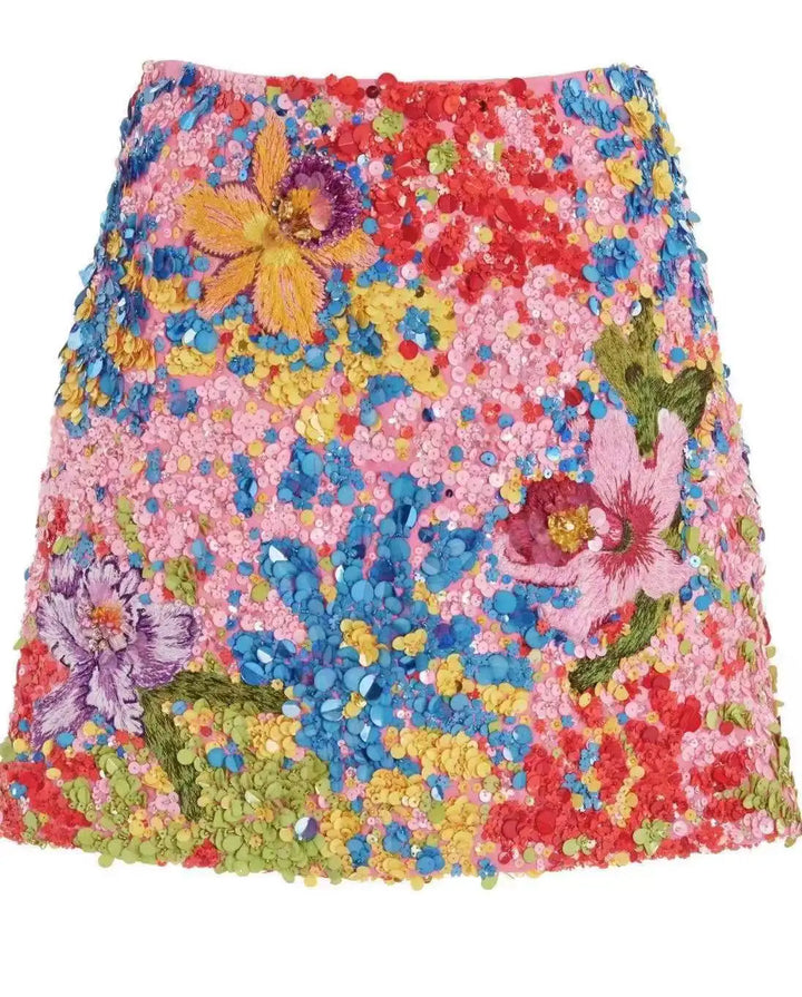 5 YARDS / Glissara Beaded Embroidery Bridal Mesh Lace Fabric