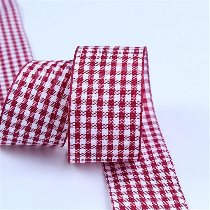 5 Yard / Polyester Plaid Decorative Ribbon Tape