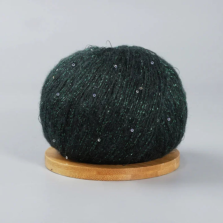 50g Lace  Mohair Yarn with Sequins