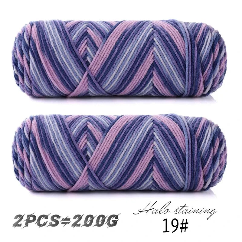 2 PC / Multicolor Acrylic Sweater Yarn