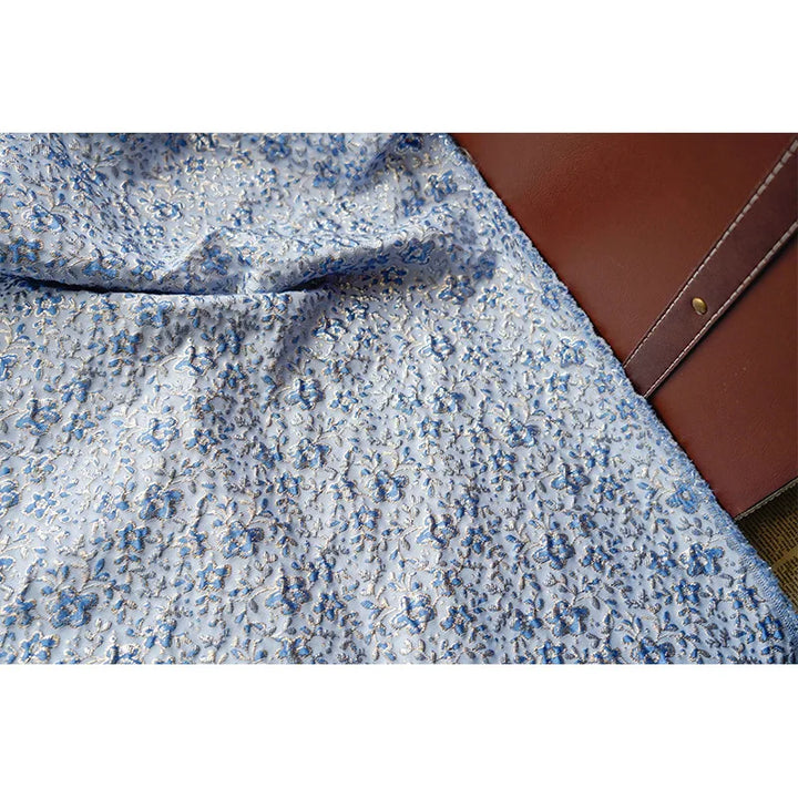 Elimani Gold Silver Floral Jacquard Fabric