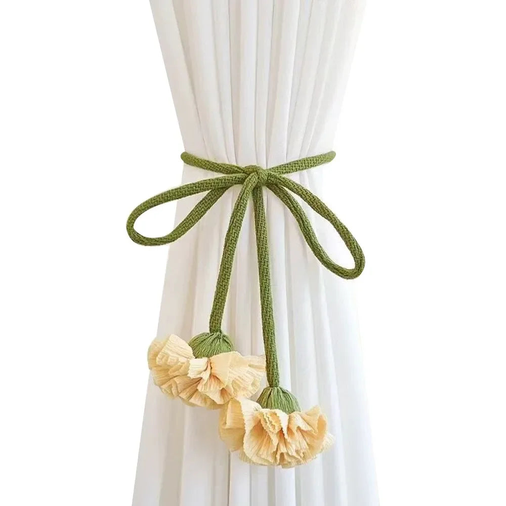 Ravelle Floral Elastic Band Curtain Tieback