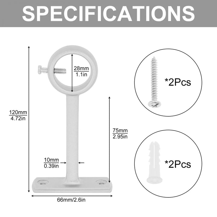 28mm / 1 Inch Heavy Duty Metal Support Bracket